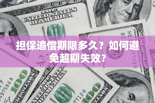 北京担保追偿期限多久？如何避免超期失效？
