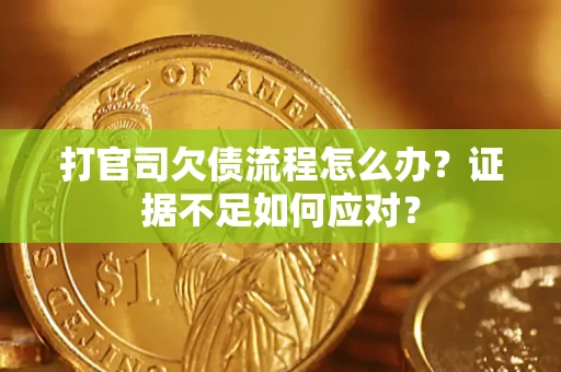 北京打官司欠债流程怎么办？证据不足如何应对？