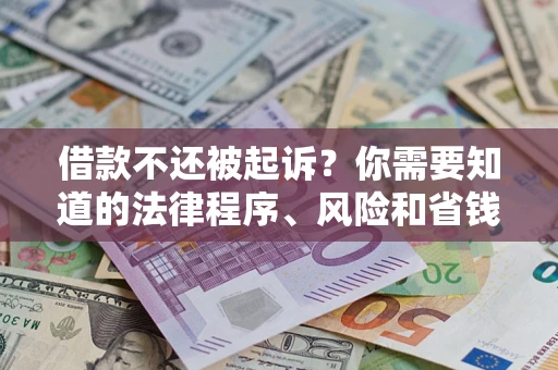 北京借款不还被起诉？你需要知道的法律程序、风险和省钱技巧